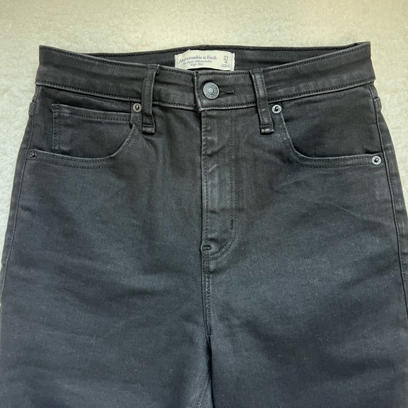 Curve Love High Rise Super Skinny Ankle Jean Black - 27/4 - Picture 4 of 5